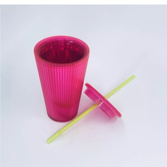 NWT Starbucks Pink Tumbler with Straw - Picture 2 of 5